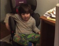 Tobi (5), Non-Verbal Autistic, vocalizing for the first time with the help of the music