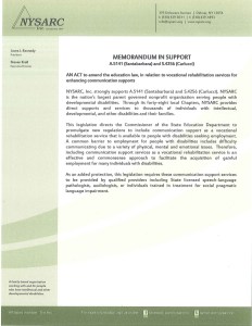 NYSARCMemoinSupportA5141andS4256