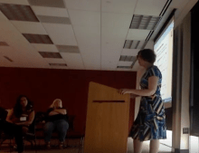 Henny Kupferstein presenting her most recent research at CalState Chico Autism Conference, 2018